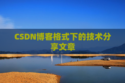 CSDN博客格式下的技术分享文章